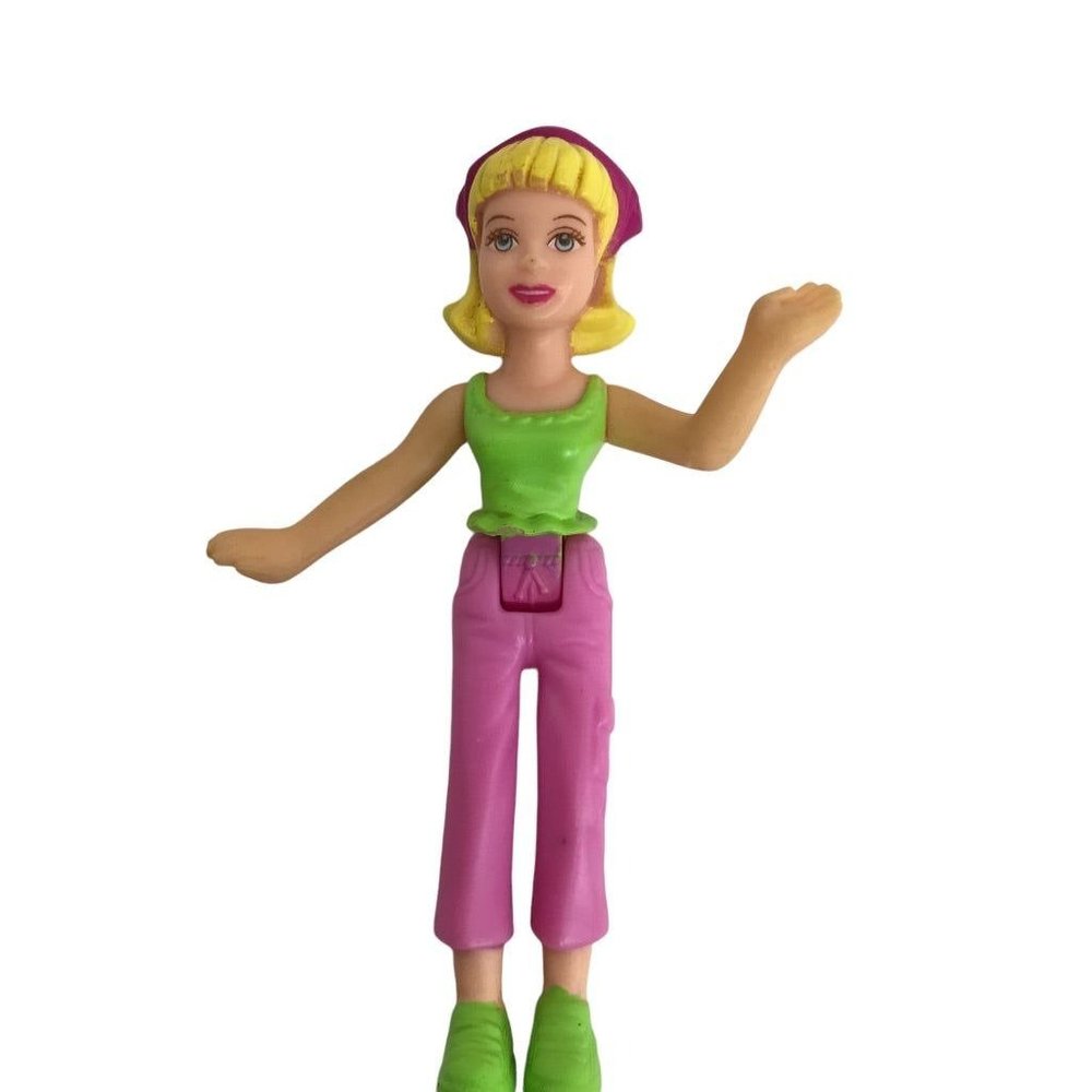 2003 Polly Pocket‎ McDonalds Happy Meal Doll 3.75"h Green Pink